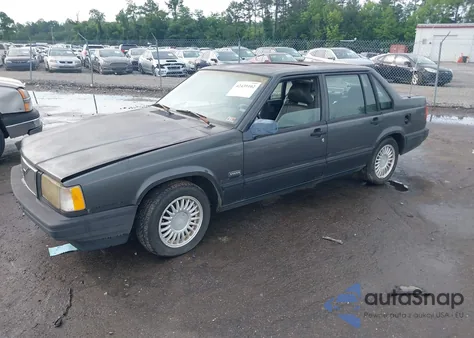 1993 Volvo 940 из США, поврежденный, VIN YV1JS8830P3120167